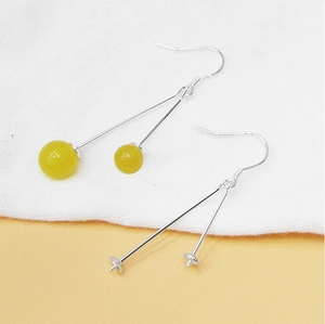 S925 Sterling Silver Earring Hooks With Double Needle Trays For DIY Jewelry Making Findings Manual Polished Simple
