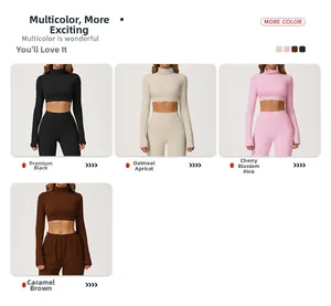 Detail eines Yoga-Sets mit hohlem Rücken-Top und High-Waist-Hose aus hochelastischem Strick