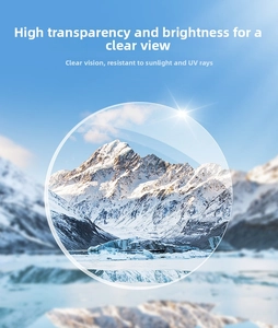 Detail of high-definition ocean lenses with anti-UV coating for clear vision in bright snow