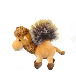 Adorabile portachiavi in peluche di cammello con morbida pelliccia per borse