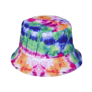 Colorful tie-dye bucket hat for women with vibrant sun protection and summer outdoor style