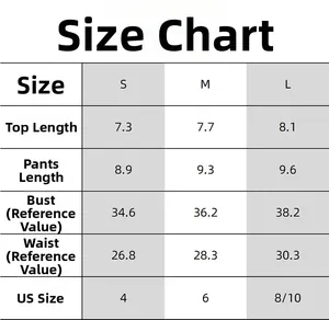 Detailed size guide table for halter neck bikini set including S, M, L measurements