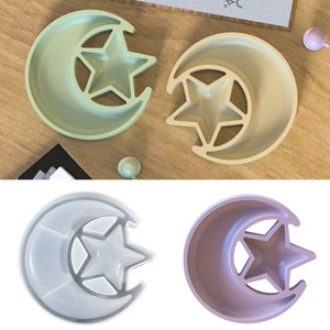 Star Moon Storage Box Silicone Mold Irregular Dish Tray Casting Tool Handcrafted Jewelry Organizer DIY Epoxy Resin Crafting