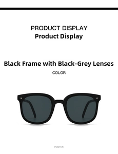 Foldable kids sunglasses with black frames and grey lenses for UV protection