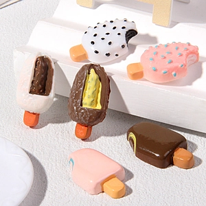 Resin popsicle miniatures in assorted colors for DIY phone case and accessory crafting