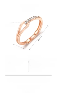 Detailed dimensions and specifications for this elegant adjustable copper ring with CZ stones.