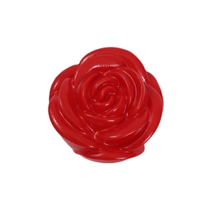 Artificial red rose flower night light with romantic LED glow for bedside decor