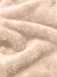 Macro shot of soft polar fleece fabric texture on standing collar casual jacket