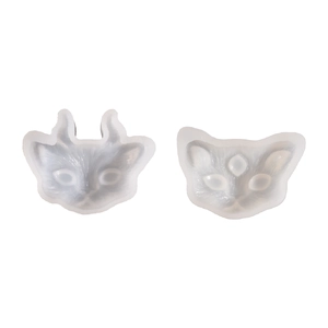 DIY silicone molds for resin demon cat and three-eyed cat pendant jewelry making