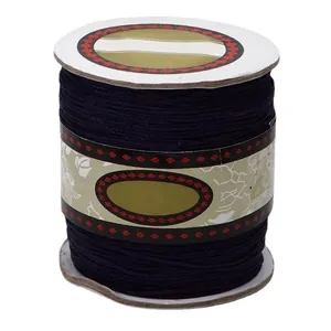 Dark purple jade cord for jewelry making and DIY handicraft weaving projects