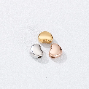 Heart Charms Stainless Steel Polished Metal Pendants For Jewelry Making DIY Necklace Bracelet Accessories Simple Style