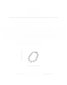 Specifiche tecniche della collana a stelle con strass e lunghezza regolabile di 30,5 cm