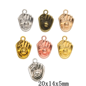 Ciondoli Guanto Da Baseball Lega Di Zinco Mini Ciondoli Sportivi Per DIY Collana Bracciale Gioielli Accessori Vintage