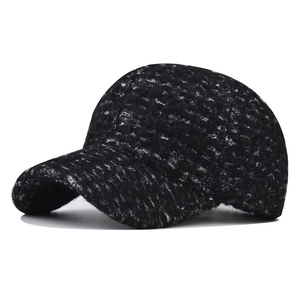 Vintage Fleece Lined Baseball Cap Faux Lamb Wool Warm Winter Hat For Men Women Outdoor Windproof Adjustable Retro Style