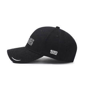 Classic black embroidered 1978 baseball cap with curved brim and vintage sports style