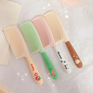Set of four cute cartoon hair combs with strawberry watermelon and animal designs