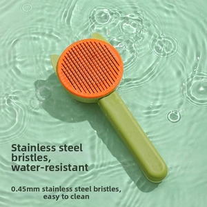 Détails des picots en acier inoxydable 0,45 mm sur brosse pour chat imperméable