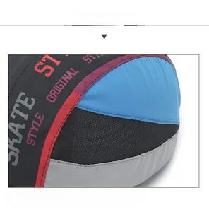 Detail of breathable mesh stitching and skate style printing on a quick-dry baseball cap