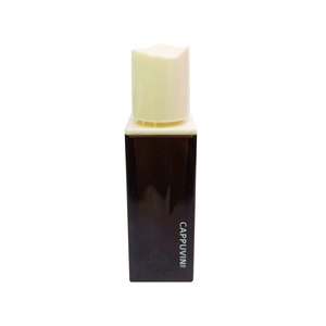 Cappuvini water amber lip glaze with black square tube and velvet matte mirror finish