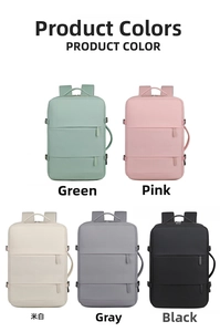 Casual travel backpack for women, large capacity lightweight business commuter laptop daypack.
