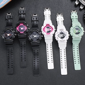 Unicorn sport electronic watch set in multiple colors with waterproof rubber strap