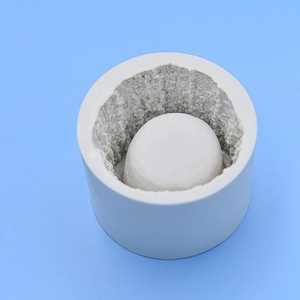 Cylindrical silicone mold for succulent pots with internal honeycomb texture