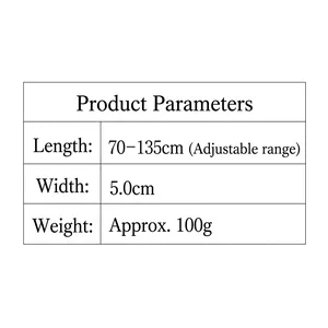Tracolla classica a righe larga 5cm con lunghezza regolabile 70-135cm per borse a spalla