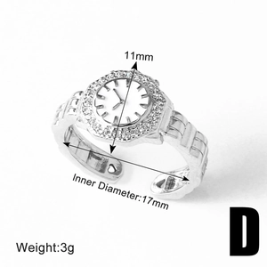 Detail van de 11mm wijzerplaatring met binnendiametermetingen en gewichtsgegevens
