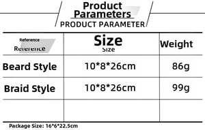 Detailed dimensions and weight chart for snowflake knitted Christmas gnome decorations