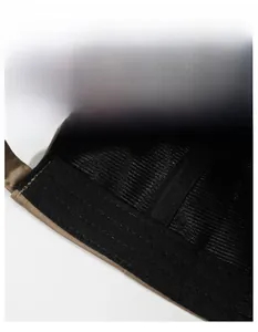 Close-up of the widened sweatband inside the men's baseball cap for moisture wicking