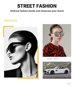 Close-up of retro round sunglasses with black frames and gold metal accents for street fashion