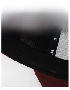 Detail of the widened moisture-wicking sweatband inside the black NY baseball cap