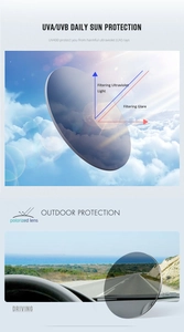 UV400 polarized sunglasses lenses effectively filtering glare for driving safety