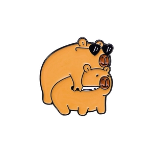 Épingle en émail Capybara créative en alliage de zinc pour sacs et accessoires mode