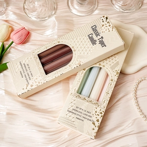 Velas cónicas sin humo de 10 pulgadas en pack de 4 para decoración de bodas