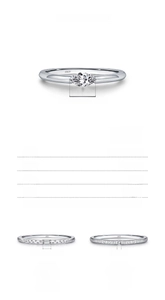 Close-up of S925 sterling silver rings with marquise and baguette cut cubic zirconia