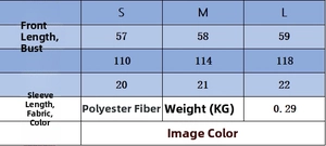 Size chart showing dimensions for polo knit top and high-waist shorts set in cm