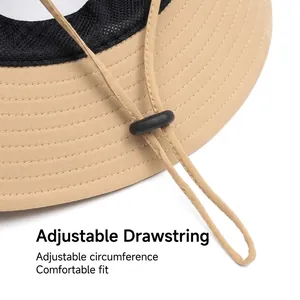 Outdoor sun hat with built-in adjustable drawstring for a perfect head circumference fit