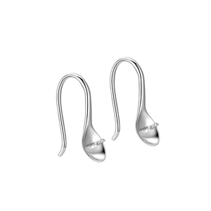 S925 sterling silver high heel shoe earring hooks for DIY jewelry pearl making