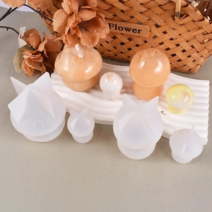 Set di stampi in silicone a fungo 3D per resina epossidica, candele e gesso decorativo