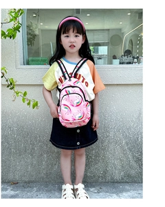 Bolso bandolera rosa para niñas con estampado de unicornio y correas ajustables