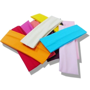 Elastic sports headbands in multiple vibrant colors for yoga running and fitness workout