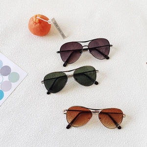 Kids Aviator Sunglasses Fashion Retro UV Protection Metal Frame For Boys Girls