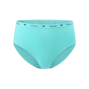 Culotte haute en coton côtelé vert menthe avec ceinture élastique Fashion et cœurs