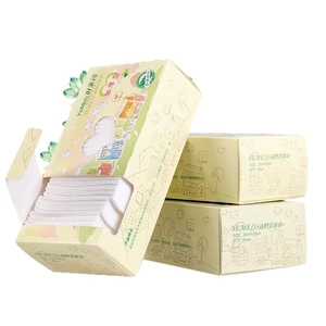Disposable cotton face towels 40 count per box for skincare and travel 20x28cm