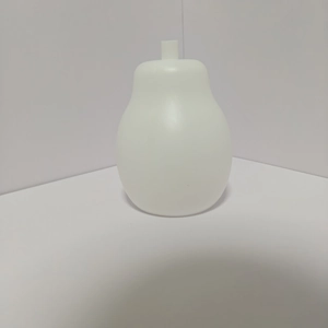Luminous pear-shaped white plastic Christmas ornament shade for DIY tree decoration