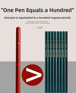 Comparison between durable wood-textured inkless pencil and standard wooden pencil