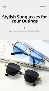 Close-up of steampunk square metal sunglasses featuring vintage industrial screw hinges