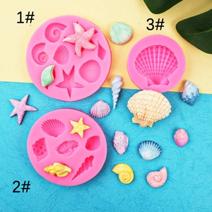 Starfish Shell Conch Fondant Silicone Mold DIY Ocean Theme Cake Decoration For Handmade Chocolate Gummy Candy Baking