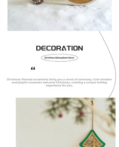 Close-up of wooden Christmas tree ornament with snowflake detail and natural hemp rope
